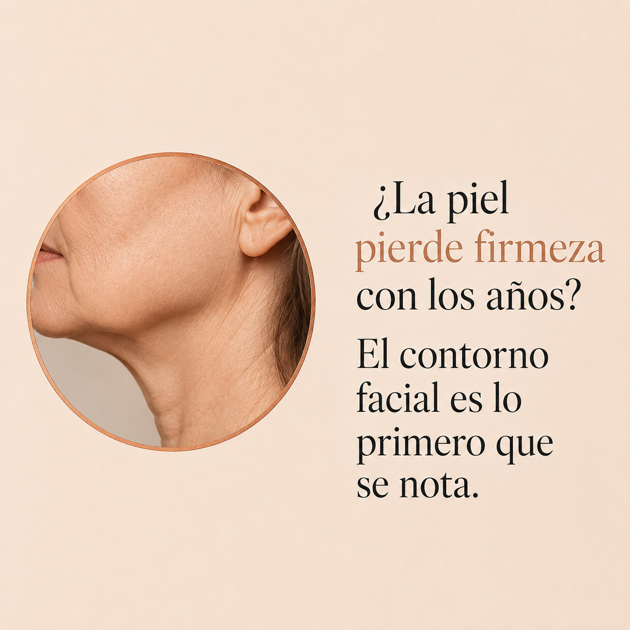 Flacidez del ovalo facial